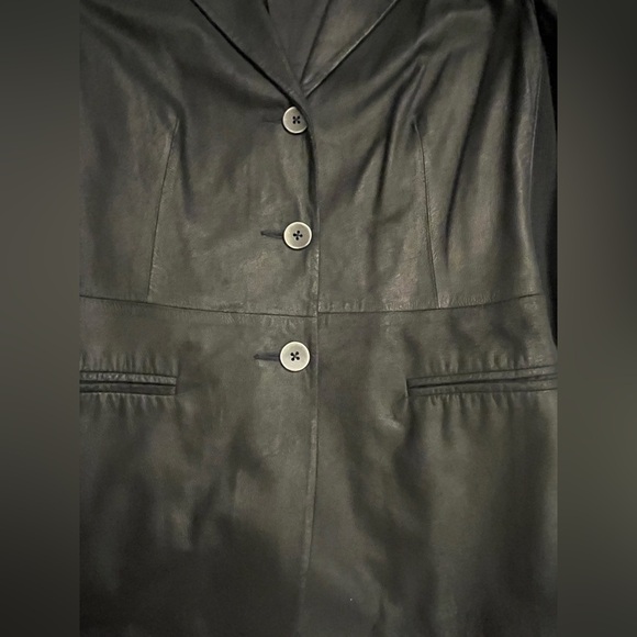 Vince Leather Suede Jacket Blazer Black NWOT - Picture 5 of 9